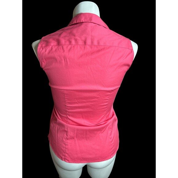 Eddie Bauer Wrinkle Wrinkle Free Shaped Fit Ladies Button Down Sleeveless Mediu - Picture 3 of 4